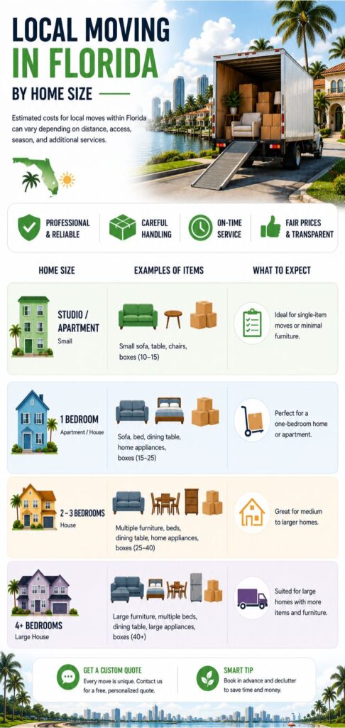 Local moving cost florida "Local moving cost breakdown by home size in Florida 2026